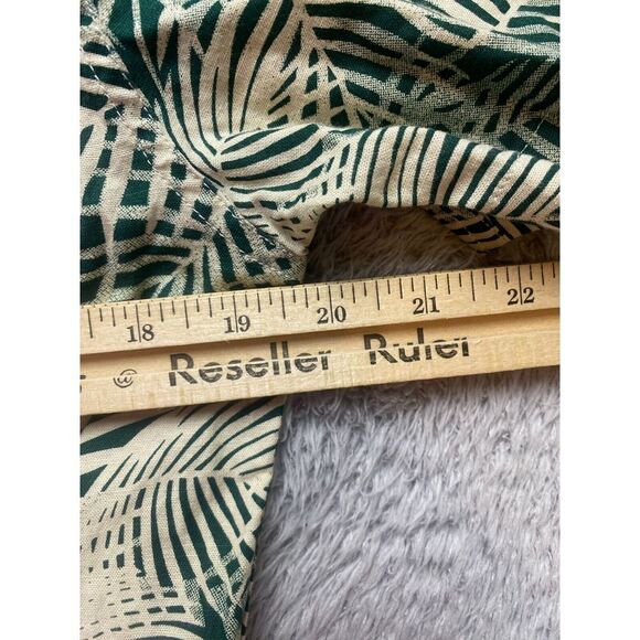 Levis Shirt Adult Small Green Standard Fit AOP Tropical Hawaiian Aloha Mens - Picture 8 of 10